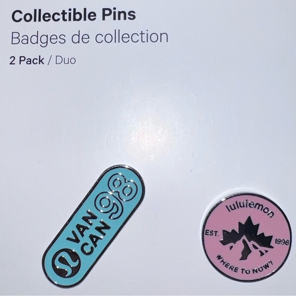 LULULEMON COLLECTIBLE PINS PACK OF 2 NWT - Picture 2 of 6